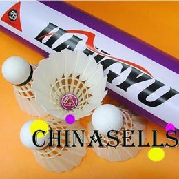 Badminton Shuttlecocks 12pcs Competition level Genuine HANGYU NO.3 badminton shuttlecock durable duck feather badminton shuttlecocks ball 231201