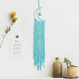 Decorative Figurines Pendant Dream Catcher Gift Nordic Style Moon Boho Wall Decor For Teen Girls Room Women