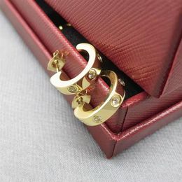 New Women's Earrings Set Studs For Women Bohemian Fashion Jewelry Titanium Steel Not Fade Gold Earrings258n