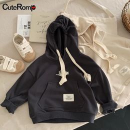 Hoodies Sweatshirts Solid hoodies baby boy clothes sweatshirt Childrens clothing autumn Clothes boys child girl kids top clothes for children 231201