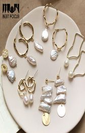 Designer Earrings Natural Freshwater Pearl Stud Earring Baroque Pearl Earrings Braided Earrings For Women Gift Handmade Present1092079