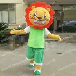 Halloween cute Lion Mascot Costumes High Quality Cartoon Theme Character Carnival Adults Size Outfit Christmas Party Outfit Suit For Men Women