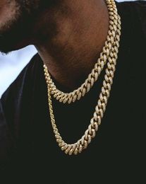 Rapper Gold Chain Necklace Men Chunky Miami Cuban Necklace Huge Hip Hop Turnover Costume1276533