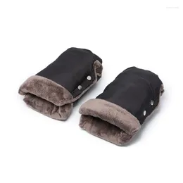 Stroller Parts Toddlers Hand Warmer Soft Warm Gloves For Parents Comfortable Muff Cold Weather Windproof Handmuffs