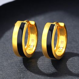 European Vintage Plated 18k Gold Ear Clip Earrings Jewellery Fashion Women S925 Silver Exquisite Earrings for Women Wedding Party Valentine's Day Christmas Gift SPC