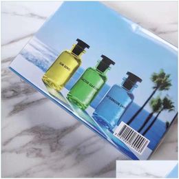 Anti-Perspirant Deodorant New Packaging All Match Per Set Attractive Fragrance Women 10Mlx3Pcs Afternoon Swim Blue Box Suit Cologne Hi Dhn2W