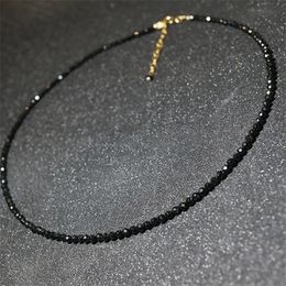 Pendant Necklaces Fashion Brand Simple Black Beads Short Necklace Female Jewellery Women Choker Necklaces Bijoux Femme Ladies Party Necklace 231201
