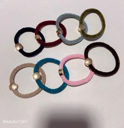 Party gifts multicolor glossy metal elastic rubber band C hair ring head rope suit for ladies favorite delicate ponytail Items hea9965995