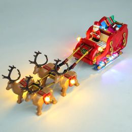 Christmas Toy Supplies LED Light Kit For 40499 Santa's Sleigh Collection Building Blocks Bricks Christmas Gifts DIY Toys Only Lighting Set No Model 231129