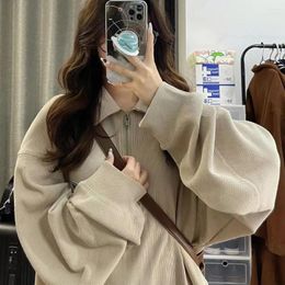 Women's Hoodies Extra Large Clothing Weighing 2-300 Pounds Plush And Thick Sweaters For Autumn Winter Polo Top Clothes