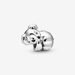 100% 925 Sterling Silver Lovely Koala CharmS Fit Original European Charm Bracelet Fashion Women Wedding Engagement Jewelry Accesso226W