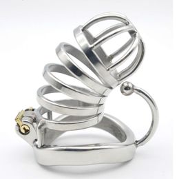 New Chaste Bird Stainless Steel Male Chastity Large Cage with Base Arc Ring Devices C276