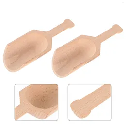 Dinnerware Sets 2 Pcs Spoon Bath Salt Scoops Bulk Candy Useful Spoons For Home Practical Tea Wooden Teaspoon Milk Powder