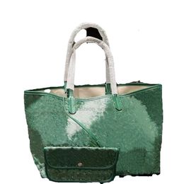 3A Luxurious bag Real Leather Mini PM Fashion Women Handbag Totes Green Handbags Cross Body Shopping 2pcs Wallet GY purse