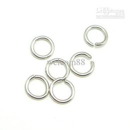 100pcs lot 925 Sterling Silver Open Jump Ring Split Rings Accessory For DIY Craft Jewellery Gift W5008 191A