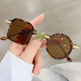 Sunglasses Fashion Punk Square Round Men Women Retro Irregular Eyeglasses Female Male Small Frame Eyewear Gafas De Sol