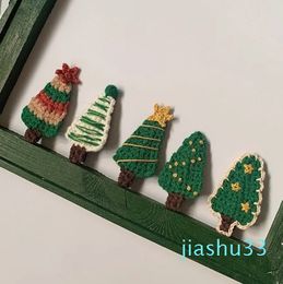 Hair accessories Christmas tree hair clip Hand embroidered hair clip Fringe clip Christmas hair accessories