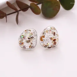 Stud Earrings Transparent Irregular Geometric For Women Girls Cute Acrylic Earring Fashion Woman Exquisite Jewelry Gifts