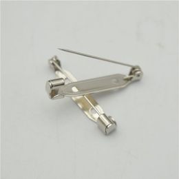 500pcs 2 4cm High Quality Safety pins Brooch Base Back Bar Badge Holder Brooch Pins DIY Jewelry Finding251S