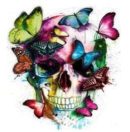 Butterfly Skull Paint By Numbers Kits For Adults Diy Draw On Canvas Coloring By Number High Quality Canvas Diy Picture3491463