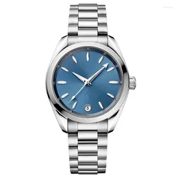 Wristwatches Quartz Watch For Women High Quality Waterproof Colorful Dial Stainless Steel Strap Charming Gift