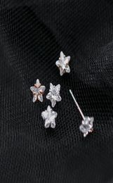 925 sterling silver small design stud fashion guangzhou Jewellery market high quality tiny classic star girls earrings9675660
