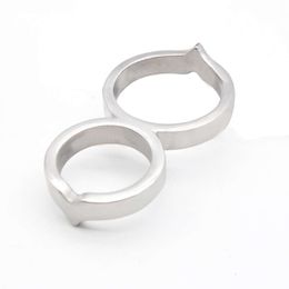 New CHASTE BIRD The Twisted Penis Male Metal Stretcher "8"-type Cock Ring Male Chastity Stainless Steel Device Sexy Toy BDSM A367