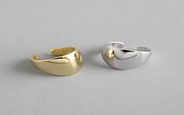 personalized 925 sterling silver jewelry Korean brand handmade designer basic minimaist thick ear cuff no piercing earrings5552659