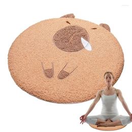 Pillow Capybara Chair Stuffed Cartoon Plush With Removable Cover Rebound Memory Foam Home Office BuPad