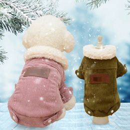 Dog Apparel Pet Clothes For Small Dogs Coat Jacket Classic Cat Outfit Pugs Chihuahua Warm Winter French Bulldog 231201