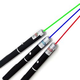 15CM Great Powerful Green Blue Purple Red Laser Pointer Pen Stylus Beam Light Lights 5mW Professional High Power 532nm 650nm 405nm LL