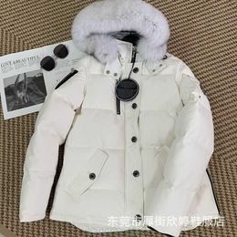 Parkas Canadian Scissors Wing Down Suit Women's Fox Big Fur Collar Thickened Workwear Men's MOOSE Short Coat Winter