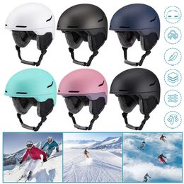 Winter Skiing Helmet Windproof Snowboard With Goggles Motorcycle Skateboard Sport Ski Helmets Accessories 231222