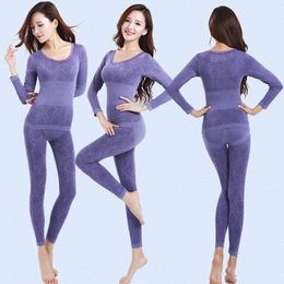 Women's Thermal Underwear Queenral Thermal Underwear Women Long Johns For Women Winter Thermal Underwear Suit Seamless Breathable Warm Thermal Clothing 231130