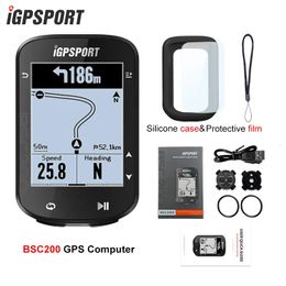 Bike Computers IGPSPORT BSC200 GPS Cycle bike Computer Wireless Speedometer Bicycle Digital ANT Route Navigation Stopwatch Cycling Odometer 231130