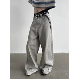 Men s Jeans REDDACHiC ICON 90s Skater Baggy Dragging Floor long Denim Grey Plain Casual Wide Pants Trousers Men Women Fashion 231201