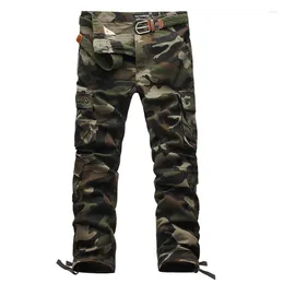 Men's Pants Mens Overalls Cargo Multi Pockets Military Tactical Casual Pantalon Hombre Camouflage Army Straight Trousers Men