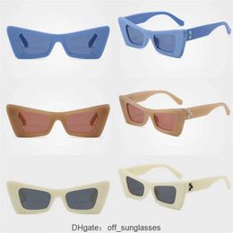 Mens Womens Designer Sunglasses Luxury Cool Style Hot Fashion Classic Thick Plate Black White Square Frame Eyewear Off Man Glasses with Original Box 4WGK