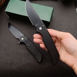 New Mordax Flipper Tactical Folding Knife CPM-20CV Black Blade CNC Aviation Aluminium Handle Outdoor EDC Pocket Folder Knives