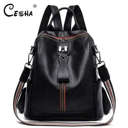 Luxury Soft Leather Women Travel bags High Qualtiy Durable Leather Backpack Fashion Large Capacity Girls2361