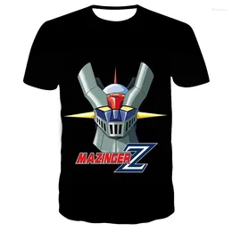 Men's T Shirts Mazinger Z 3D Print T-shirts Summer Men Woman Anime Robot Fashion Streetwear Harajuku Oversized Shirt Kids Tees Tops Clothing