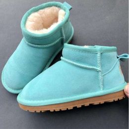 UG G Children Shoes Girls Boots Winter Warm Ankle Toddler Boys Bot Black Pink Shoe Kids Snow Boot Children's Plush Ultra Mini Antelope Brown