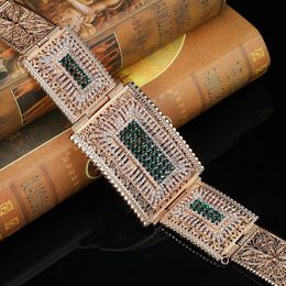 Belts Arabic-Style Metal Waist Chain Jewelled Belt For Ladies' Wedding Party Dress Full Of Diamonds Hand Carved Design 231201