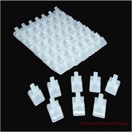 Black White Clear Plastic Display Jewellery Holder for Ring Display Small Clip Pad for Finger Ring Display Stand 200pcs SHIPPIN232L