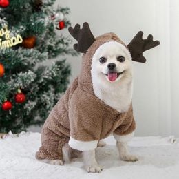 Dog Apparel Christmas Decoration Outdoor Clothing Cartoon Warm Cat Clothes Lightweight Pullover Sweatshirts Not Fade Pet Supplies