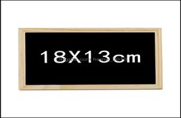 Arts And Crafts Gifts small Wooden Frame Blackboard 20X30Cm Double Side Chalkboard 18X13Cm Welcome Recording Creative Dec7013833