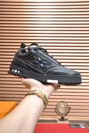 2024 Top Designer Sneakers Classic Men Trainer Casual Shoes Vintage Platform Trainers Denim Monograms Shoes Rubber Canvas Leather Sneaker 35-46