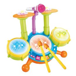 Keyboards Piano Kids Drum Set Musical Instrument Toys for Toddlers 13 Educational Working Microphone Babies 231201