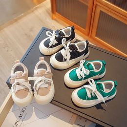 Sneakers Korean Kids Canvas Shoe Toddler Baby Shoes Spring Autumn Boys Casual Shoes Soft Sole Breathable Girls Red Canvas Shoes 231201