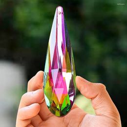 Chandelier Crystal AB Colour Fire Polishing Prism Facet Water Drop Suncatcher Pendant Crystals Parts DIY Home Wedding Decor